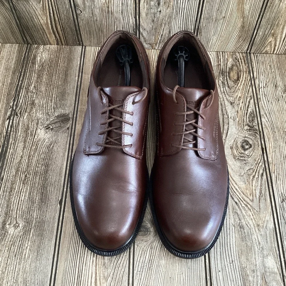Dunham Men's Jericho Burlington Leather Waterproof Oxford Shoes MCT410SB Size 12